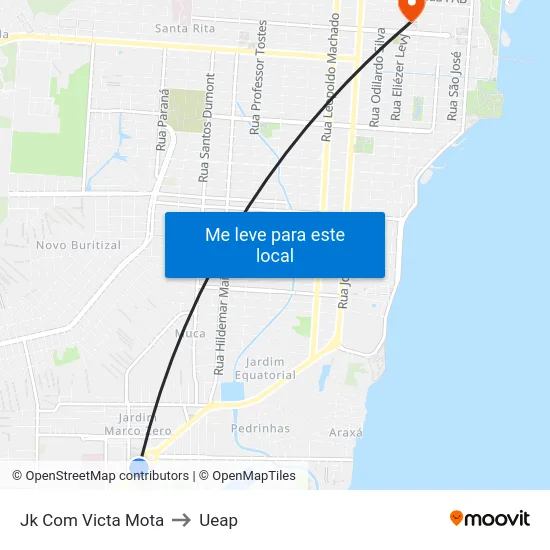 Jk Com Victa Mota to Ueap map