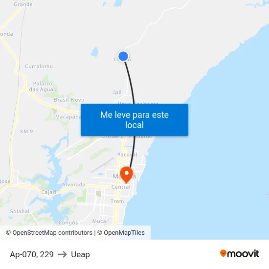 Ap-070, 229 to Ueap map