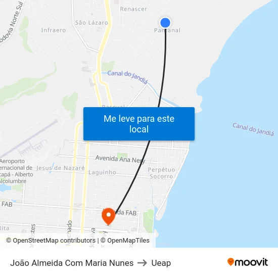 João Almeida Com Maria Nunes to Ueap map
