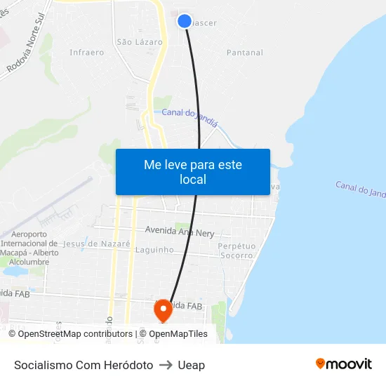 Socialismo Com Heródoto to Ueap map
