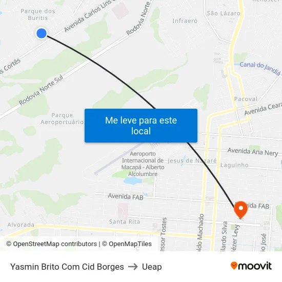 Yasmin Brito Com Cid Borges to Ueap map