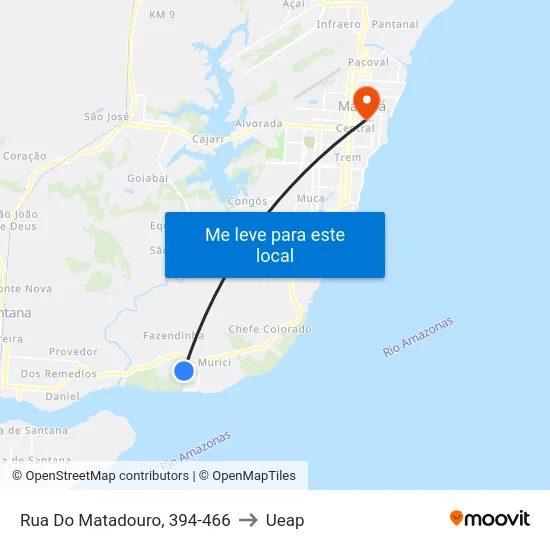 Rua Do Matadouro, 394-466 to Ueap map
