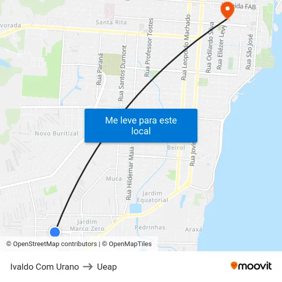 Ivaldo Com Urano to Ueap map