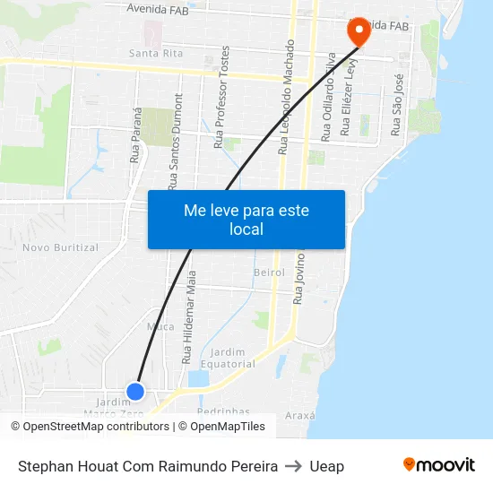 Stephan Houat Com Raimundo Pereira to Ueap map