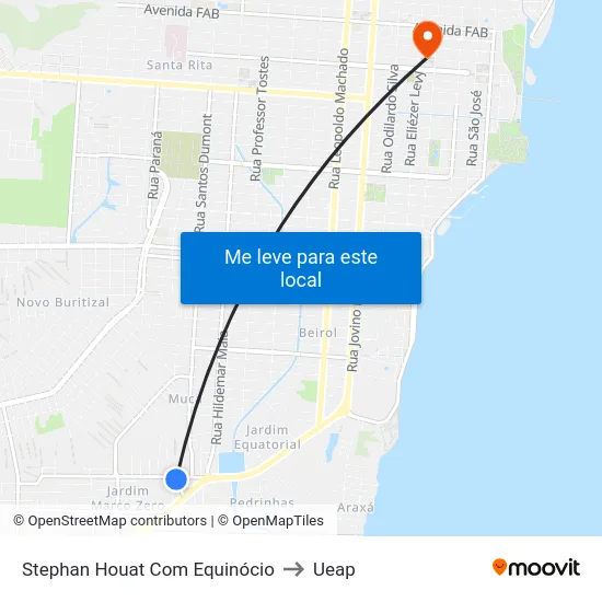 Stephan Houat Com Equinócio to Ueap map