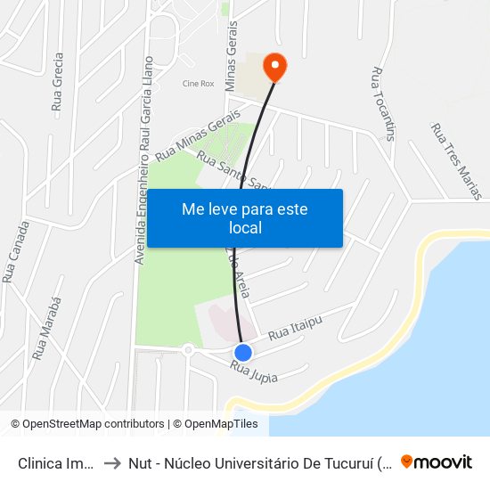 Clinica Imimi to Nut - Núcleo Universitário De Tucuruí (Ufpa) map