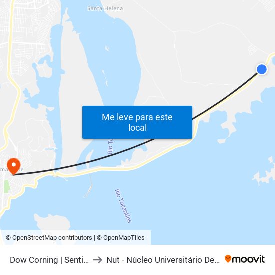 Dow Corning | Sentido Tucuruí to Nut - Núcleo Universitário De Tucuruí (Ufpa) map