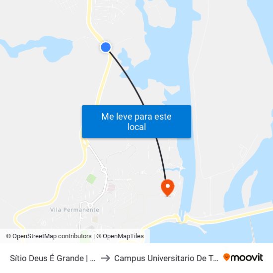 Sítio Deus É Grande | Sentido Sul to Campus Universitario De Tucuruí (Ufpa) map