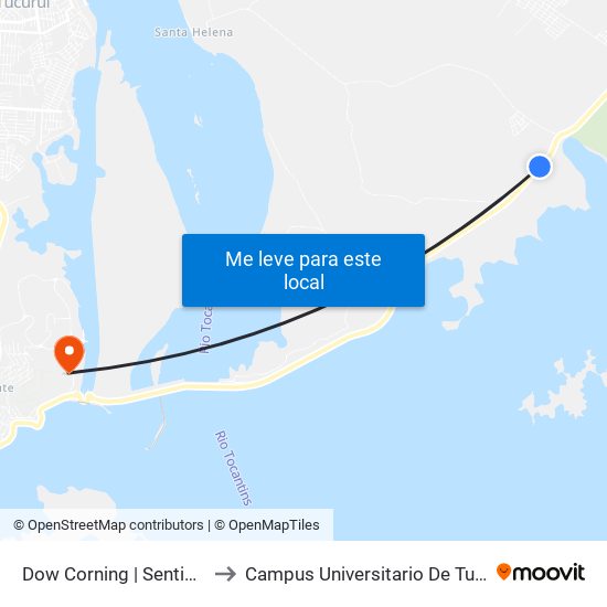Dow Corning | Sentido Tucuruí to Campus Universitario De Tucuruí (Ufpa) map