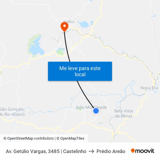 Av. Getúlio Vargas, 3485 | Castelinho to Prédio Areão map