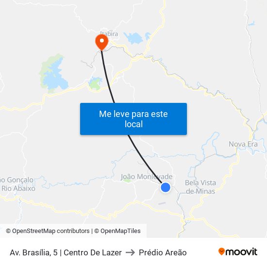 Av. Brasília, 5 | Centro De Lazer to Prédio Areão map