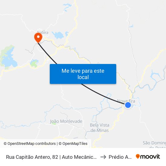 Rua Capitão Antero, 82 | Auto Mecânica Do Mário to Prédio Areão map