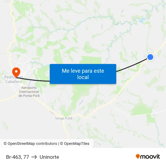 Br-463, 77 to Uninorte map