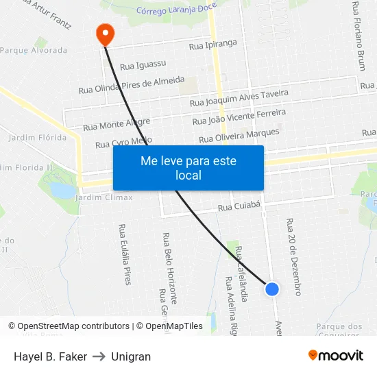 Hayel B. Faker to Unigran map