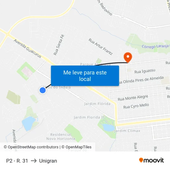 P2 - R. 31 to Unigran map