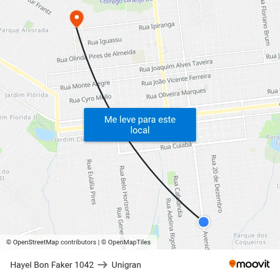 Hayel Bon Faker 1042 to Unigran map