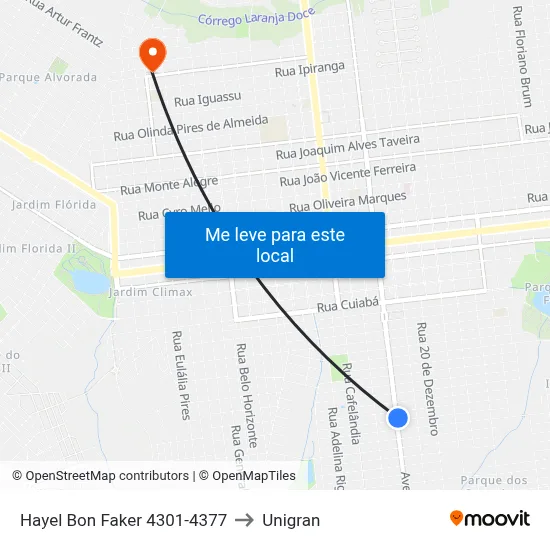 Hayel Bon Faker 4301-4377 to Unigran map