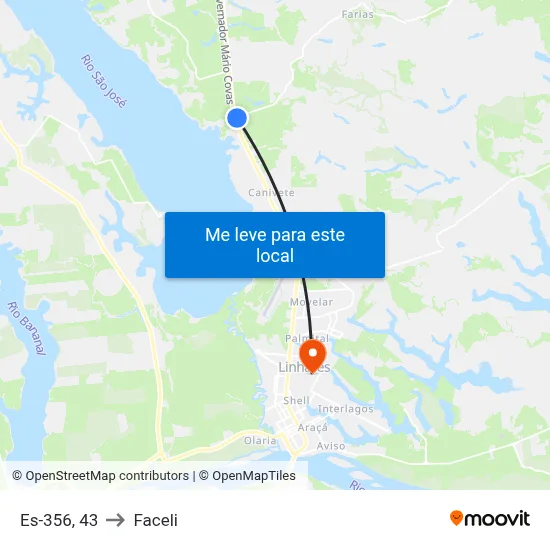 Es-356, 43 to Faceli map