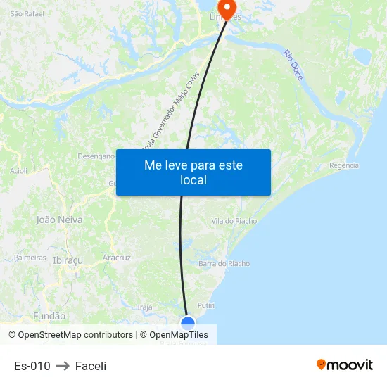 Es-010 to Faceli map