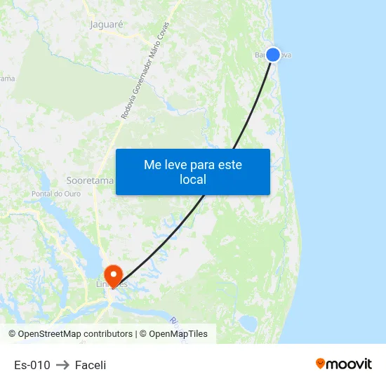 Es-010 to Faceli map