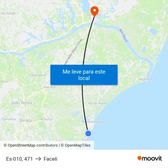 Es-010, 471 to Faceli map