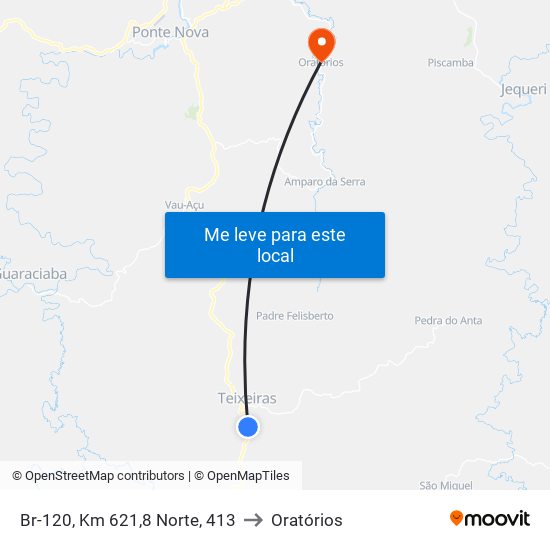 Br-120, Km 621,8 Norte, 413 to Oratórios map