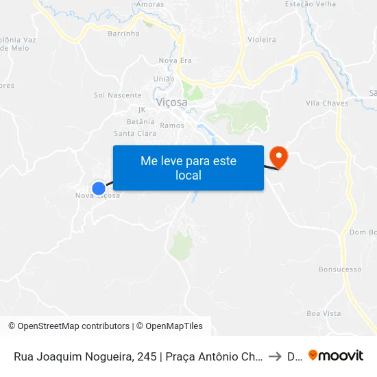 Rua Joaquim Nogueira, 245 | Praça Antônio Chequer to Dvt map
