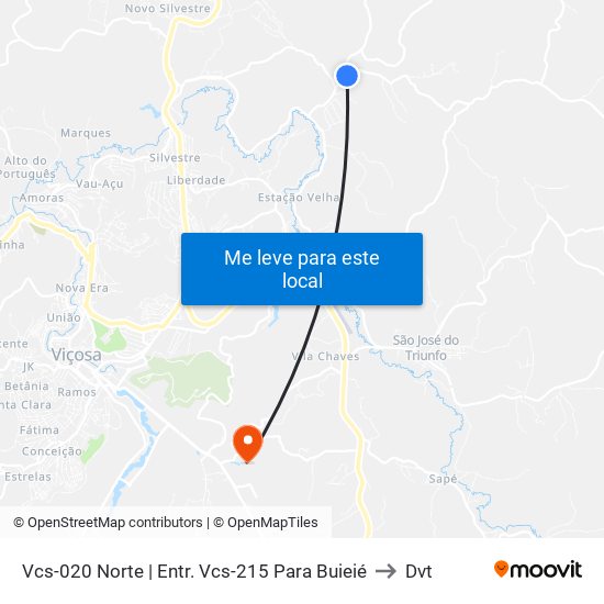 Vcs-020 Norte | Entr. Vcs-215 Para Buieié to Dvt map