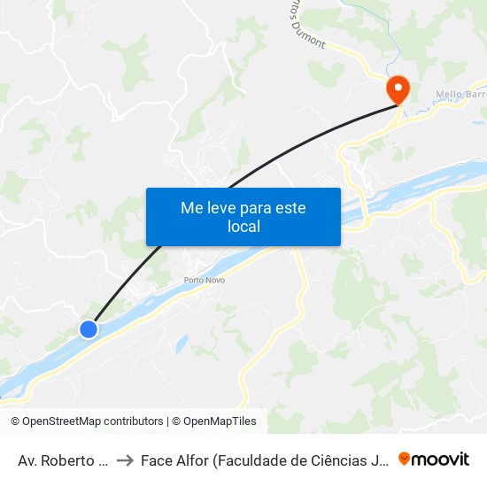 Av. Roberto Zamboni, 150 to Face Alfor (Faculdade de Ciências Jurídicas e Gerenciais Alves Fortes) map