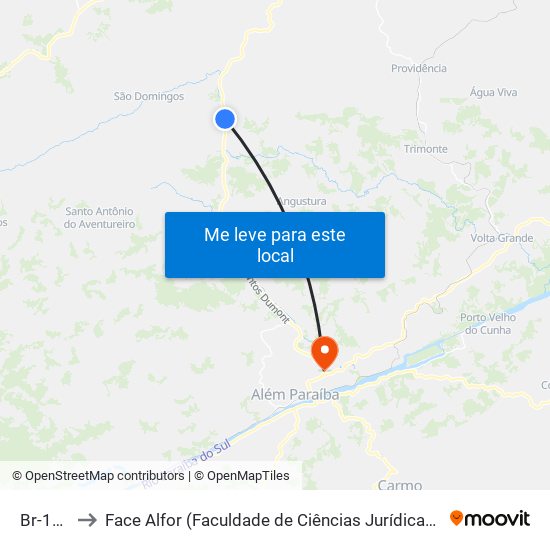 Br-116 Sul to Face Alfor (Faculdade de Ciências Jurídicas e Gerenciais Alves Fortes) map