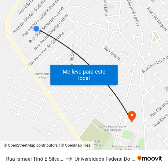 Rua Ismael Tinô E Silva, 215 | Ubs Aluísio Pinto to Universidade Federal Do Agreste De Pernambuco map