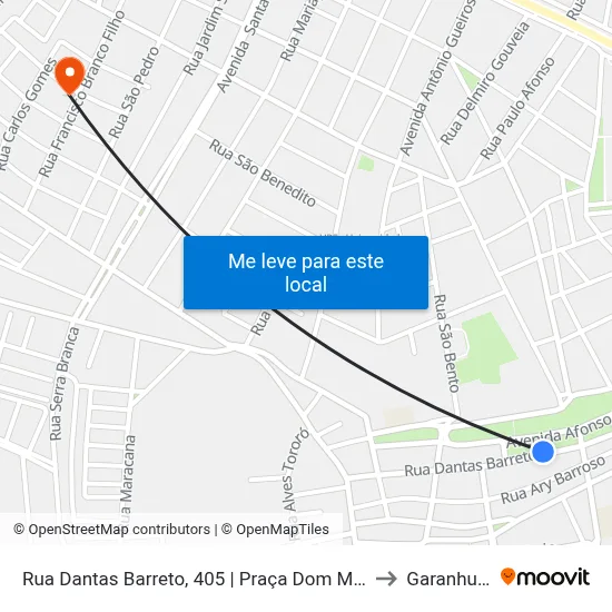 Rua Dantas Barreto, 405 | Praça Dom Moura to Garanhuns map