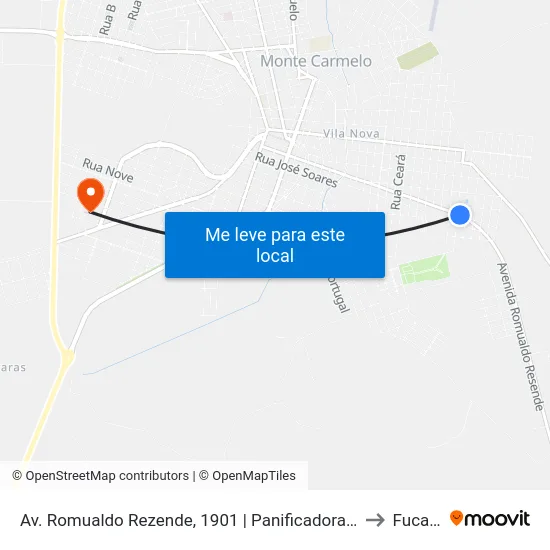 Av. Romualdo Rezende, 1901 | Panificadora Pão Quente to Fucamp map