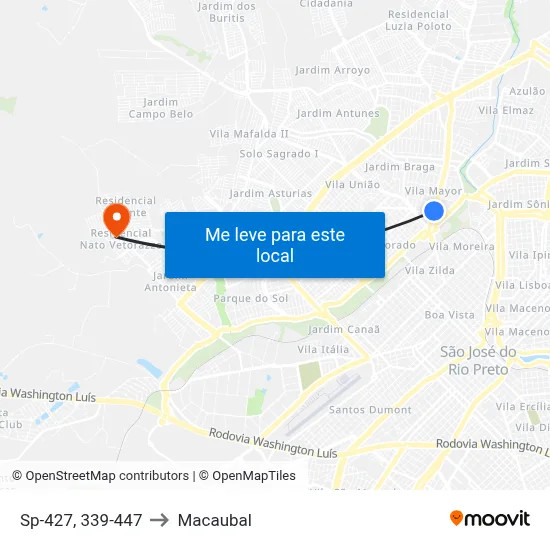 Sp-427, 339-447 to Macaubal map