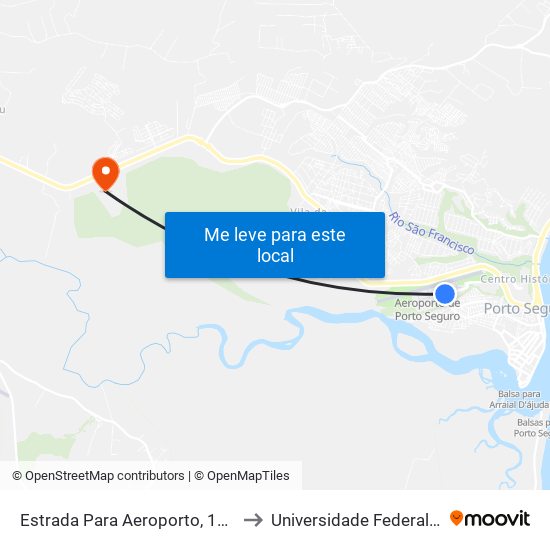 Estrada Para Aeroporto, 1123 | Entr. Aeroporto to Universidade Federal Do Sul Da Bahia map