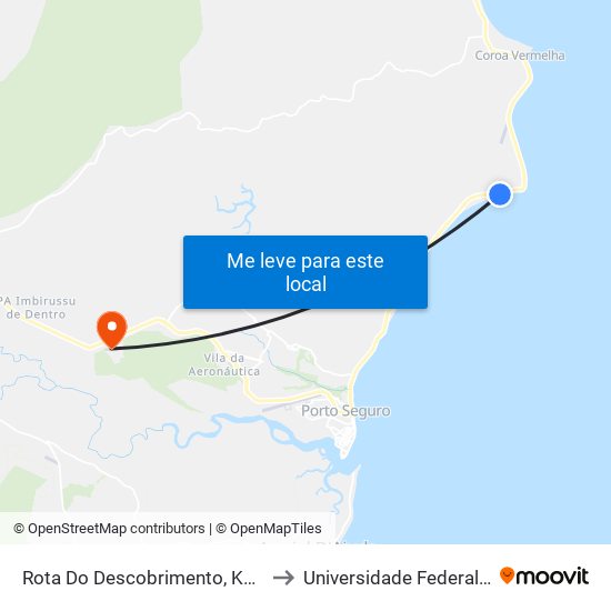 Rota Do Descobrimento, Km 13,0 Sentido Norte to Universidade Federal Do Sul Da Bahia map