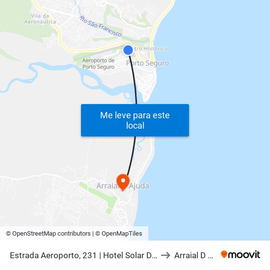 Estrada Aeroporto, 231 | Hotel Solar Do Imperador to Arraial D Ajuda map