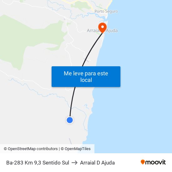 Ba-283 Km 9,3 Sentido Sul to Arraial D Ajuda map