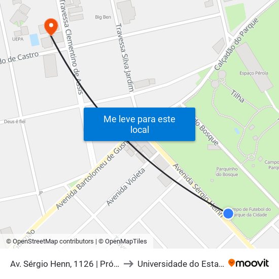 Av. Sérgio Henn, 1126 | Próx. Ao Parque Da Cidade to Universidade do Estado do Pará (UEPA) map