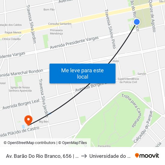 Av. Barão Do Rio Branco, 656 | Cemitério Nsa Senhora Dos Mártires to Universidade do Estado do Pará (UEPA) map