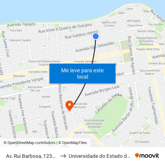 Av. Rui Barbosa, 1230 | Extra Cell to Universidade do Estado do Pará (UEPA) map