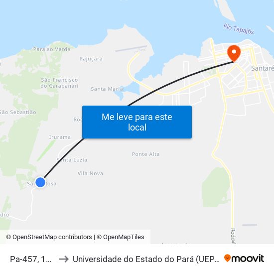 Pa-457, 103 to Universidade do Estado do Pará (UEPA) map