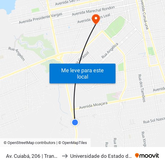 Av. Cuiabá, 206 | Transete Express to Universidade do Estado do Pará (UEPA) map
