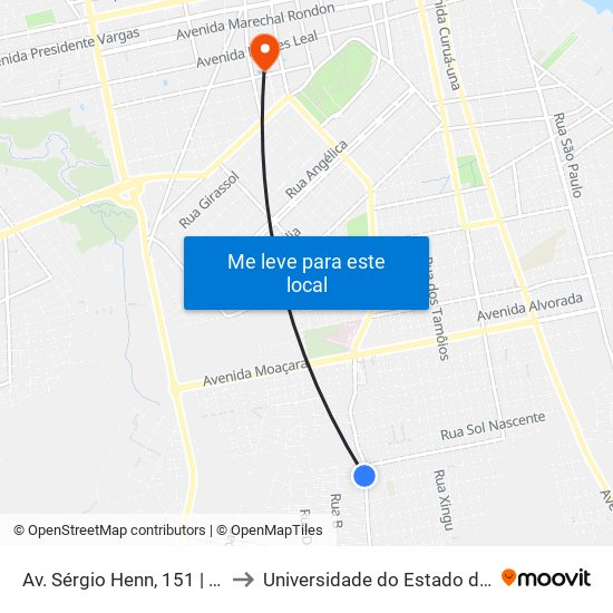 Av. Sérgio Henn, 151 | Praça Do Sol to Universidade do Estado do Pará (UEPA) map