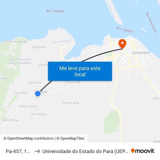 Pa-457, 119 to Universidade do Estado do Pará (UEPA) map