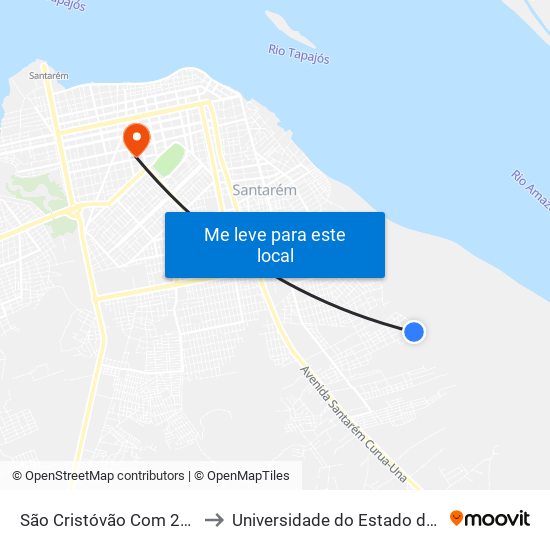 São Cristóvão Com 22 De Agosto to Universidade do Estado do Pará (UEPA) map