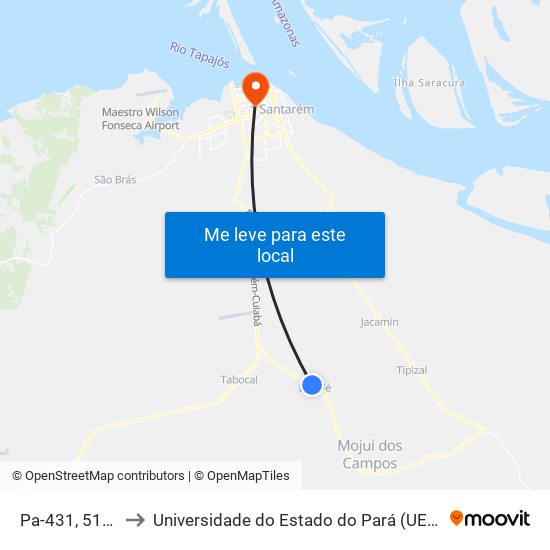 Pa-431, 5179 to Universidade do Estado do Pará (UEPA) map