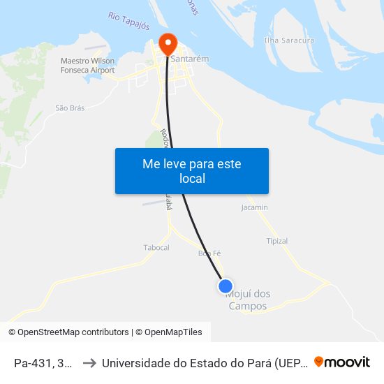 Pa-431, 350 to Universidade do Estado do Pará (UEPA) map