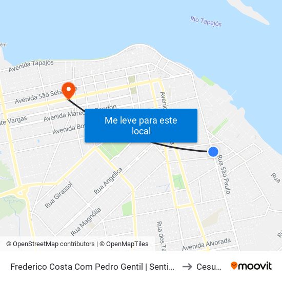 Frederico Costa Com Pedro Gentil | Sentido Norte to Cesupeg map