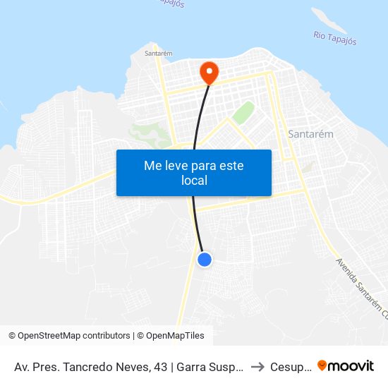 Av. Pres. Tancredo Neves, 43 | Garra Suspensões to Cesupeg map